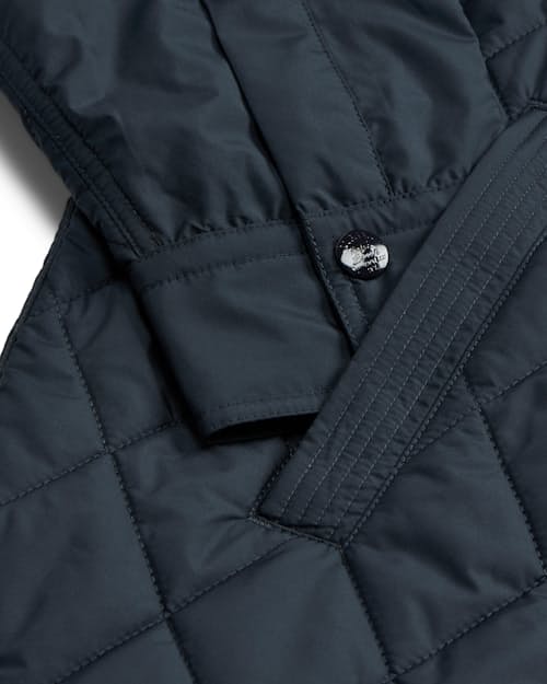 laydown detail image of Knox Recycled Quilted Shirt Jacket
