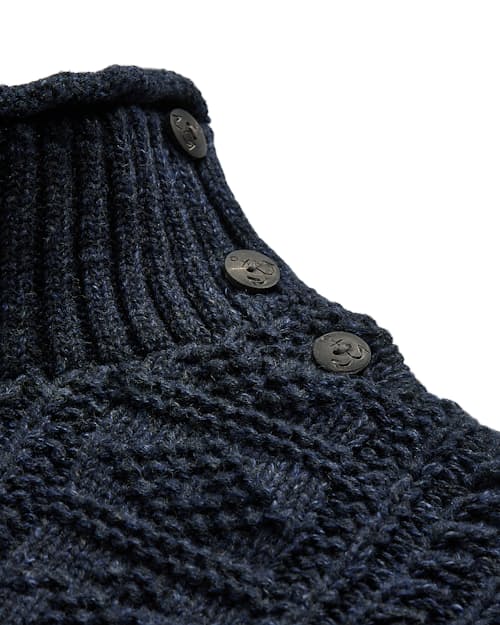 laydown detail image of Cable Knit Mock Sweater