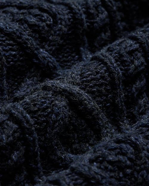 laydown detail image of Cable Knit Mock Sweater