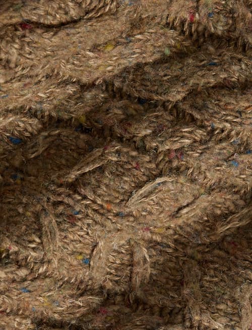 laydown detail image of Cable Knit Shawl Cardigan Sweater