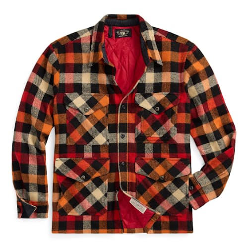 laydown image of Mason Wool Blend Overshirt