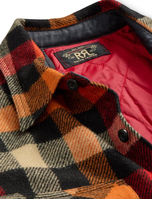 laydown detail image of Mason Wool Blend Overshirt