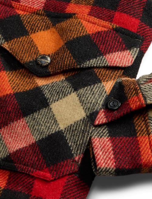 laydown detail image of Mason Wool Blend Overshirt