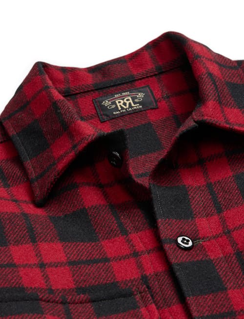 laydown detail image of Sportsman Plaid Overshirt