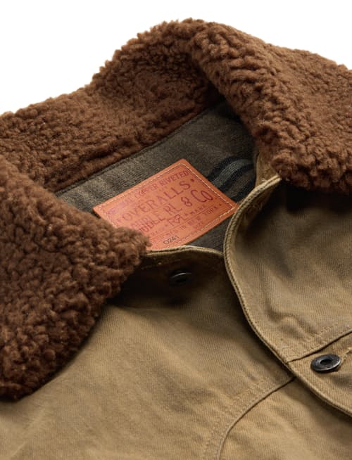 laydown detail image of Halkirk Roughout Denim Jacket