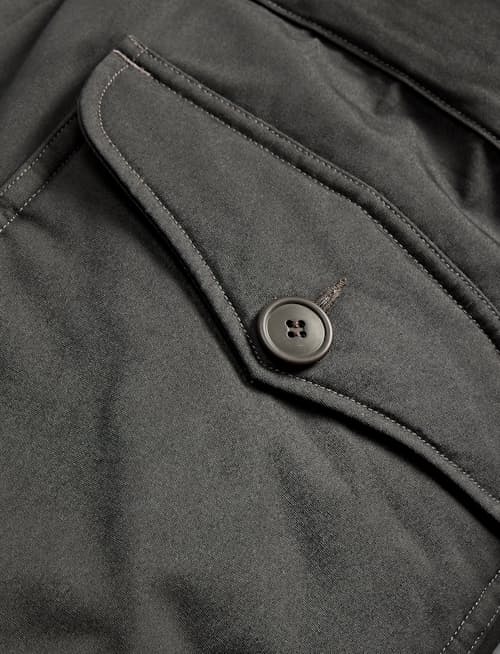 laydown detail image of Washington Oil Cloth Canvas Parka