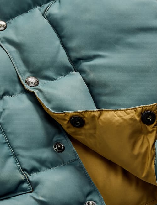 laydown detail image of Stonely Leather Yoke Vest