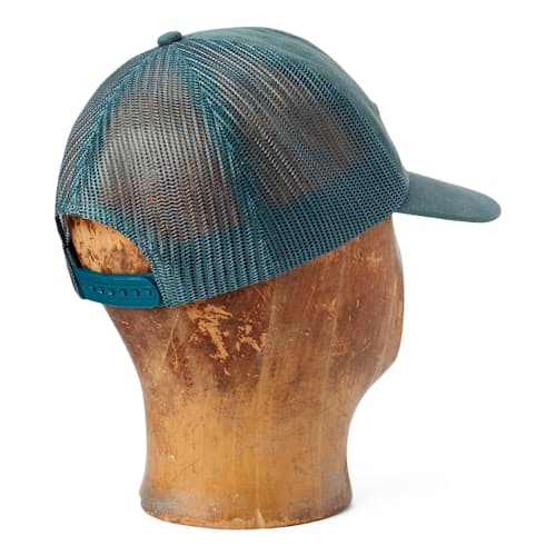 laydown image of Cotton Twill "Double RL" Trucker Hat