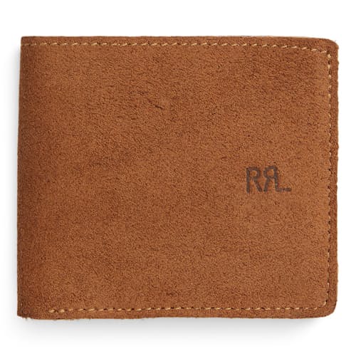 laydown image of Roughout Suede Billfold