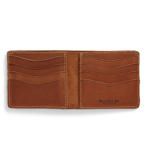 laydown image of Roughout Suede Billfold