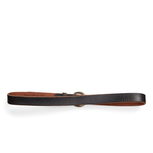 laydown image of Terrance Tumbled Leather Belt