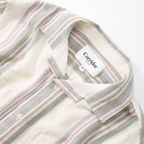 laydown detail image of Riis Short Sleeve Camp Shirt
