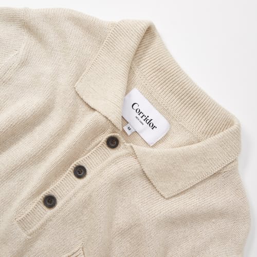 laydown detail image of Knit Slouchy Polo