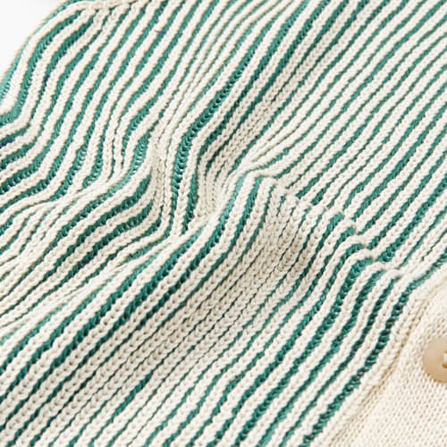 laydown detail image of Plated Striped Button Down Polo