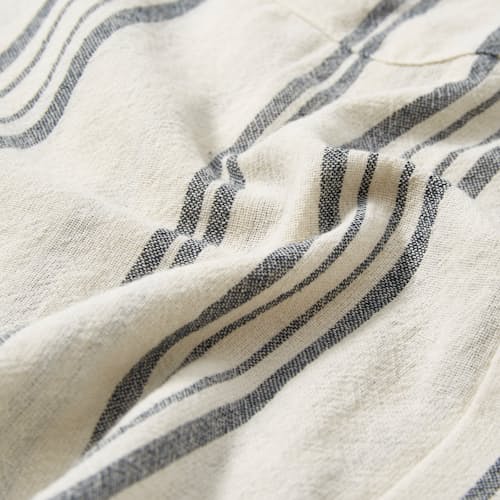 laydown detail image of High Twist Stripe Camp Shirt