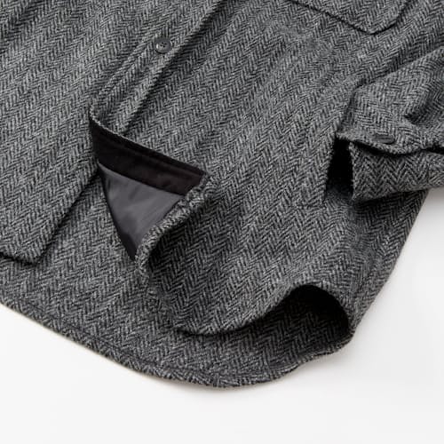 lifestyle image of Harris Tweed Wool CPO Shirt Jacket
