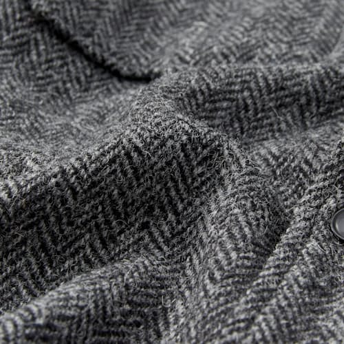 lifestyle image of Harris Tweed Wool CPO Shirt Jacket