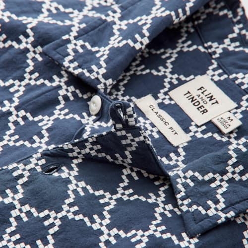 laydown detail image of Dobby Camp Collar Shirt
