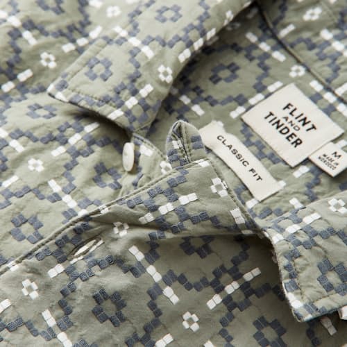 laydown detail image of Dobby Camp Collar Shirt