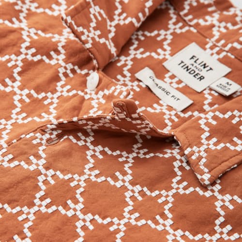 laydown detail image of Dobby Camp Collar Shirt