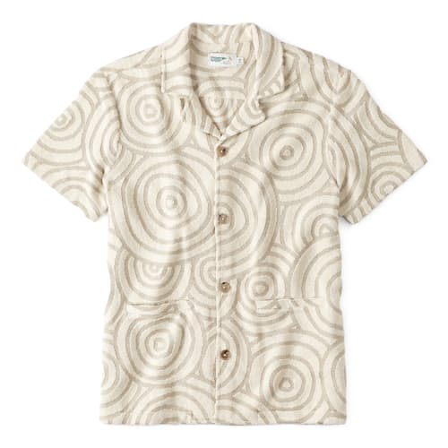 laydown image of Cabana Terry Short Sleeve Shirt