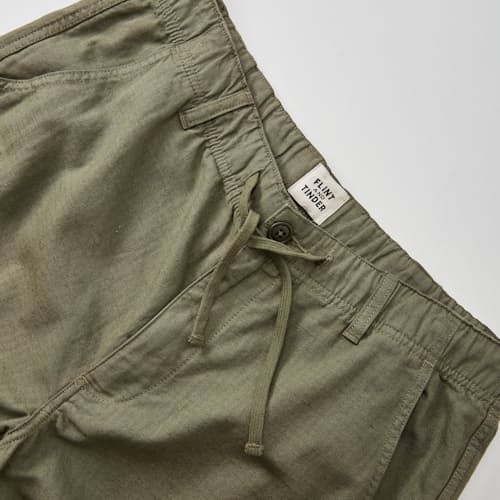 laydown detail image of Linen Ripstop Utility Cargo Short