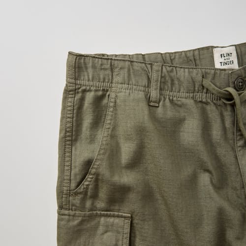 laydown detail image of Linen Ripstop Utility Cargo Short