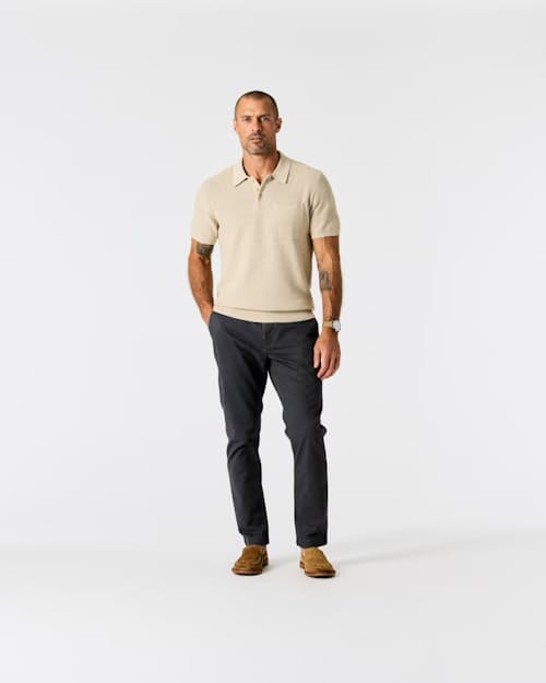 Zac is 6'0", 175lbs, and wearing size 32x32 in Charcoal