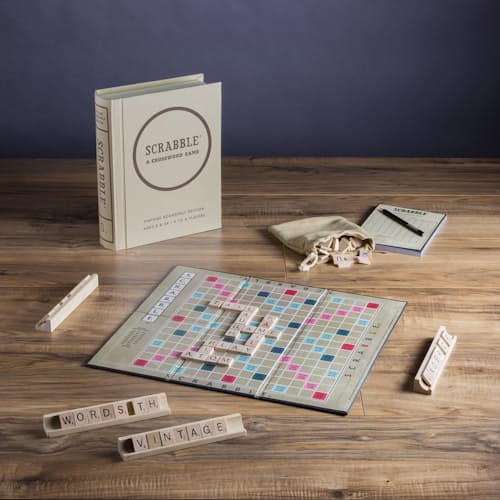 lifestyle image of Scrabble Vintage Bookshelf Edition