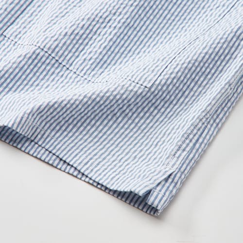 laydown detail image of Guayabera Seersucker Short Sleeve Shirt