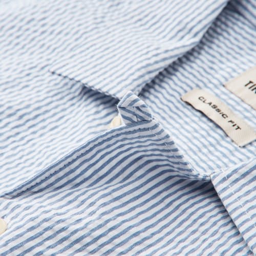 laydown detail image of Guayabera Seersucker Short Sleeve Shirt