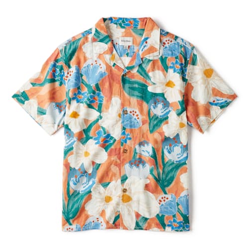 laydown image of Lost Orchid Camp Collar Shirt