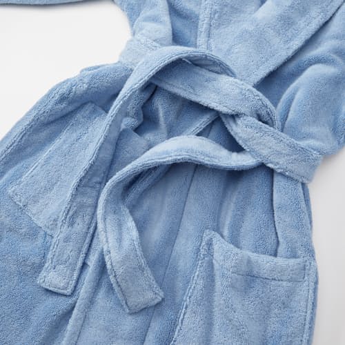 laydown image of Exclusive GOTS® Organic Cotton Extra Heavyweight Terry Long Robe