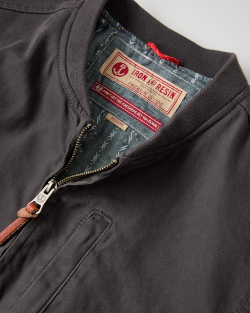 laydown detail image of Line Up Bomber Jacket