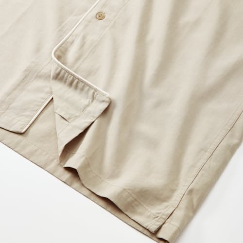 laydown detail image of Camp Collar Tipped Short Sleeve Shirt