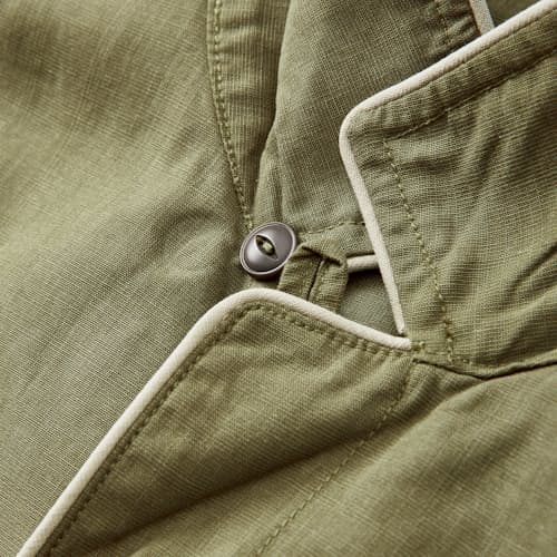 laydown detail image of Camp Collar Tipped Short Sleeve Shirt