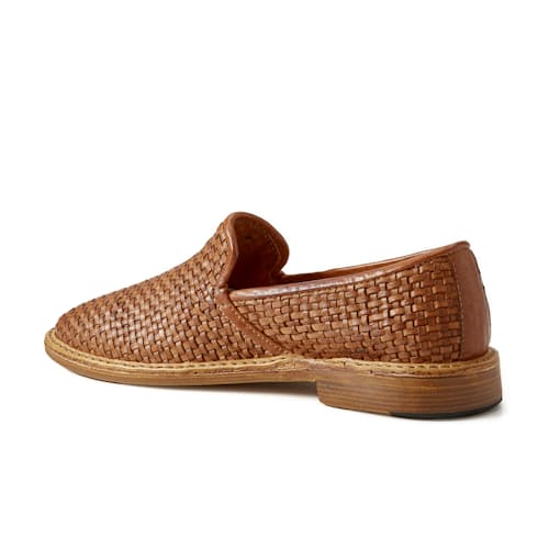 laydown image of Patnoflex Woven Leather Loafer