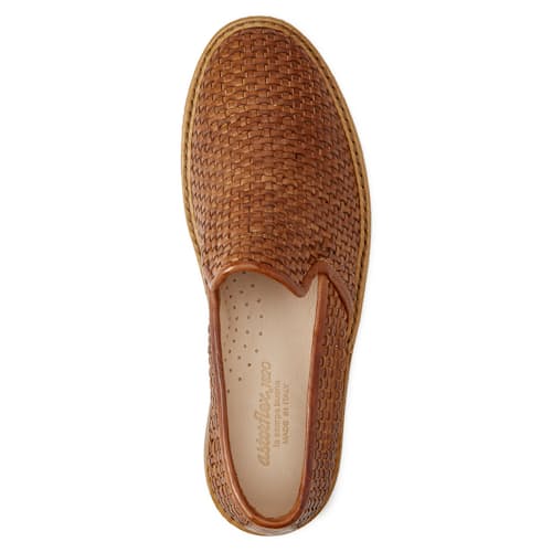 laydown image of Patnoflex Woven Leather Loafer