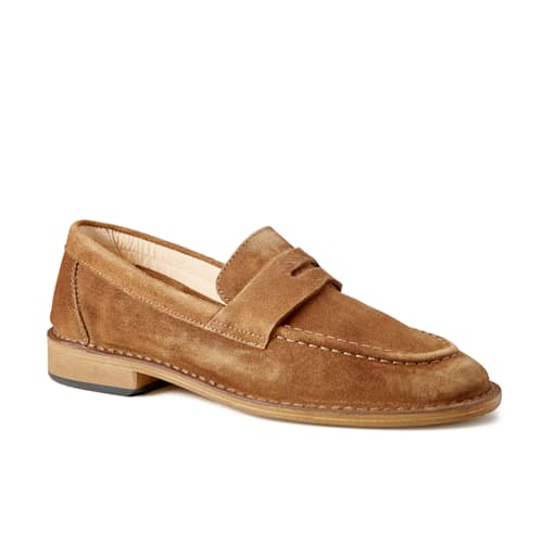 laydown image of Fastflex Suede Loafer