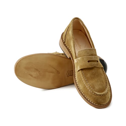 laydown image of Fastflex Suede Loafer