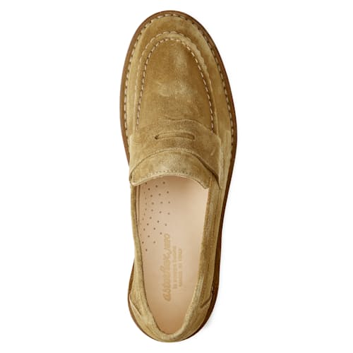 laydown image of Fastflex Suede Loafer