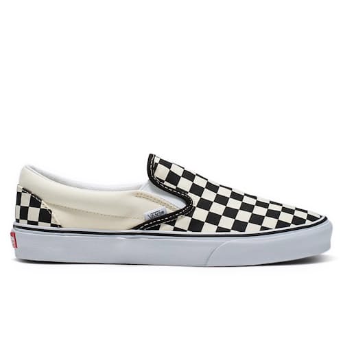 laydown image of Classic Slip on Checkerboard Canvas Sneaker