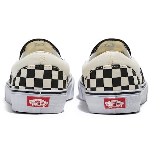 laydown image of Classic Slip on Checkerboard Canvas Sneaker