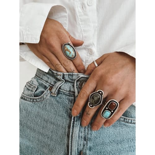 laydown image of Women's Desert Rose Ring
