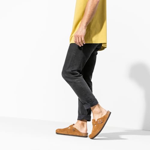on model image of Boston Soft Footbed Clog