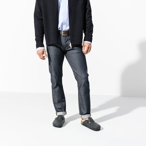 on model image of Boston Classic Footbed Clog