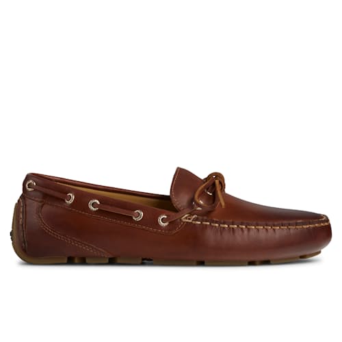 laydown image of Gold Cup Harpswell 1-Eye Driving Shoe