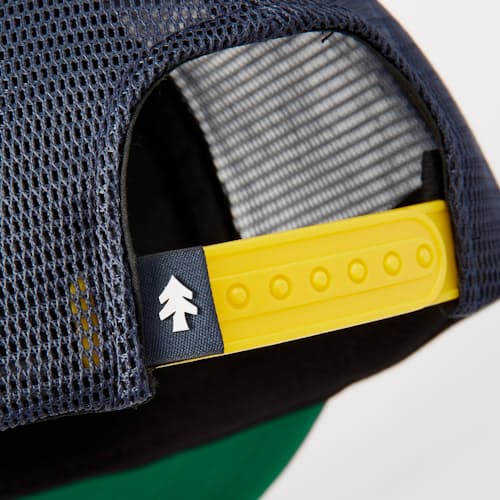 lifestyle image of Huckberry Adventure Company Foam Trucker Hat