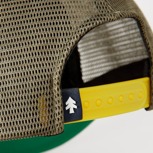lifestyle image of Huckberry Adventure Company Foam Trucker Hat