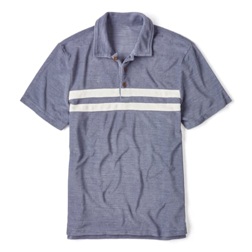 laydown image of Cabana Towel Terry Surf Polo